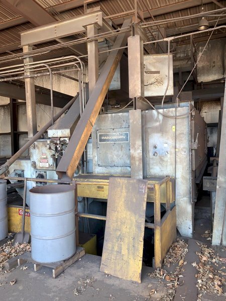 162&quot; WIDE X 6 WHEEL PANGBORN SHOT ROTOBLAST MODEL #ES-1923 TOP &amp; BOTTOM PLATE BLAST CLEANING SYSTEM: STOCK #13319