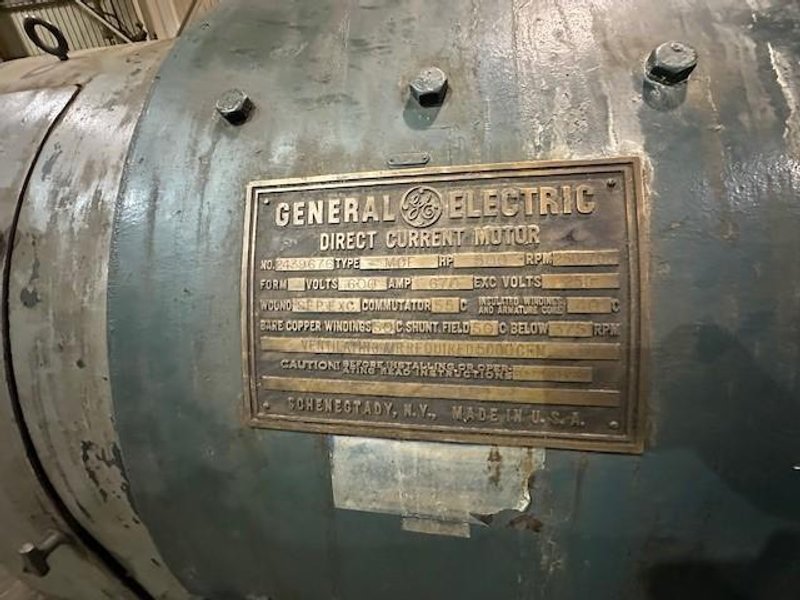 500 HP GENERAL ELECTRIC DIRECT CURRENT MOTOR