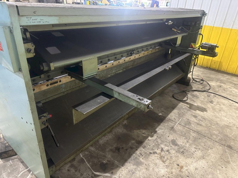 10&#039; X 1/4&quot; MODEL #SP-10-1/4 NIAGARA HYDRAULIC SHEAR: YOBRO #23863