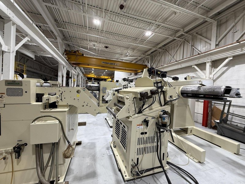 24,000 lbs. x 32&quot; Width Minster Conventional Heavy Duty Servo Coil Feed Line, Model MRH20-38S / MSH30-32-7 / MEF6-32S, Year 2007