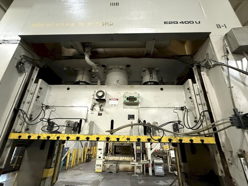 400-ton Komatsu Model# E2G-400 Used Straight Side Mechanical Stamping Press For Sale