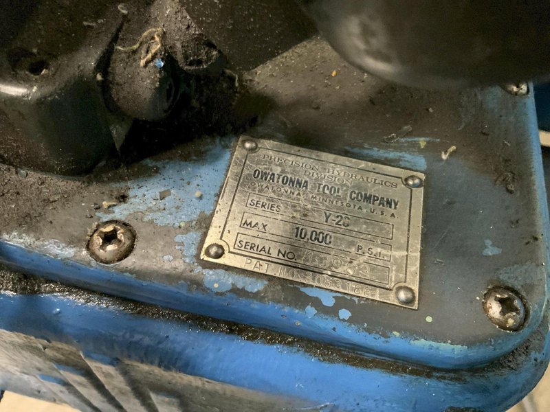 50 TON OTC HYDRAULIC TRAVELING BED H-FRAME PRESS: STOCK #80782