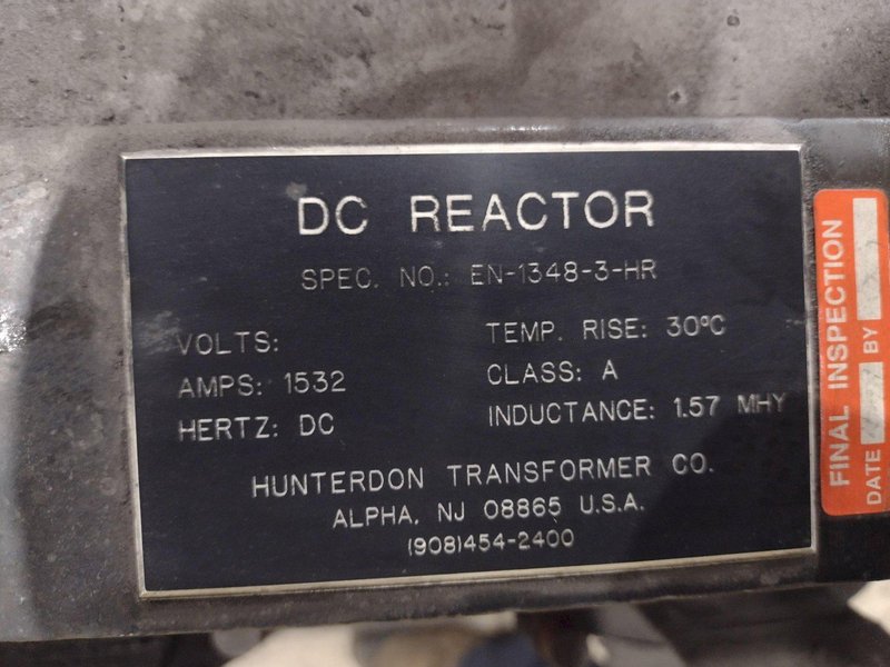 1532 AMP HUNTERDON MODEL #EN-1348-3-HR DC REACTOR: STOCK #21310