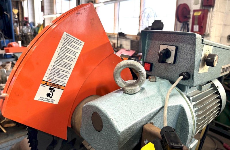 14" Scotchman Cold Saw CPO VS-350LT/PK/PD, Miter, V-Speed, 2" Solids, 4" Tube, Power Downfeed, Air Vise, 5 HP