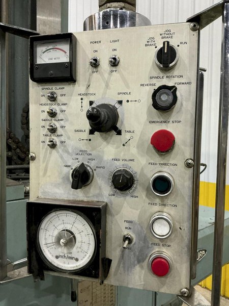 4" NOMURA MODEL #B-100WP TABLE TYPE HORIZONTAL BORING MILL 50 TAPER 96" TRAVEL: YOBRO #25193