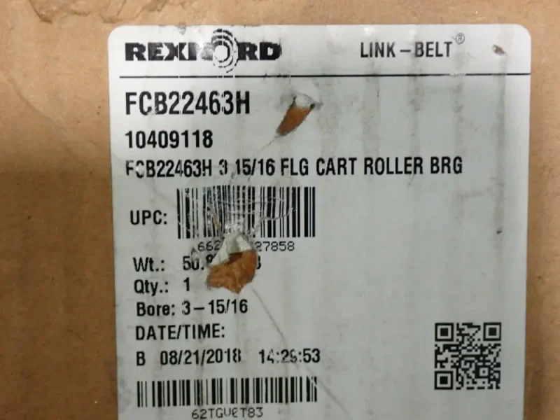 REXNORD FLG CART ROLLER BEARING  -  FCB22463H