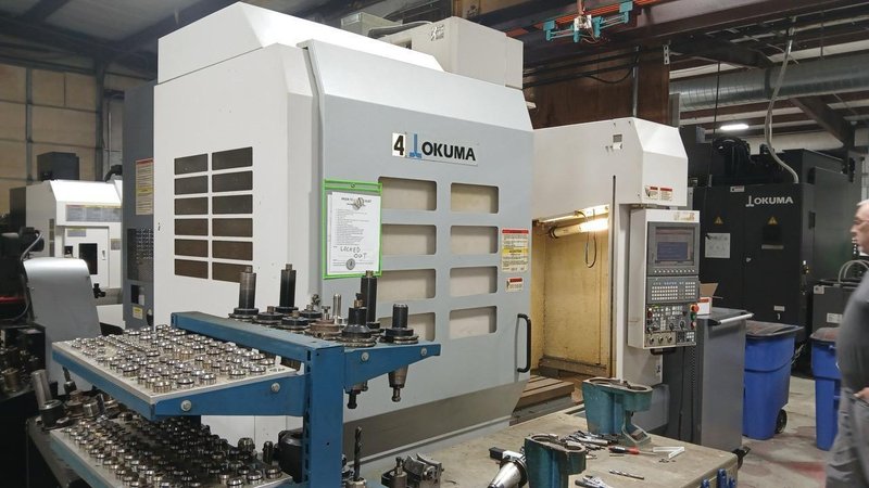 Okuma, MC-V4020, VMC, 2007 – 15,000 RPM Spindle, TSC, 3513 Cutting Hours, Tooling