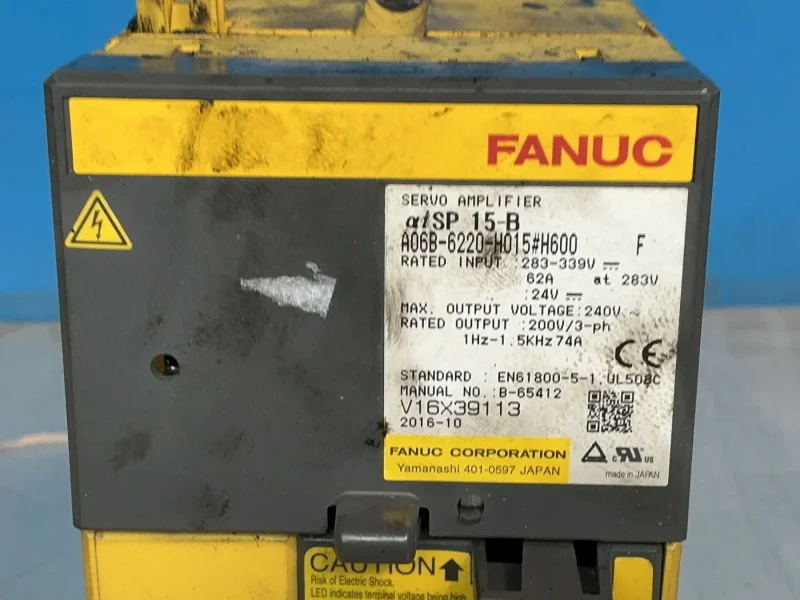 FANUC SERVO AMPLIFIER MODULE  -  A06B-6220-H015#H600