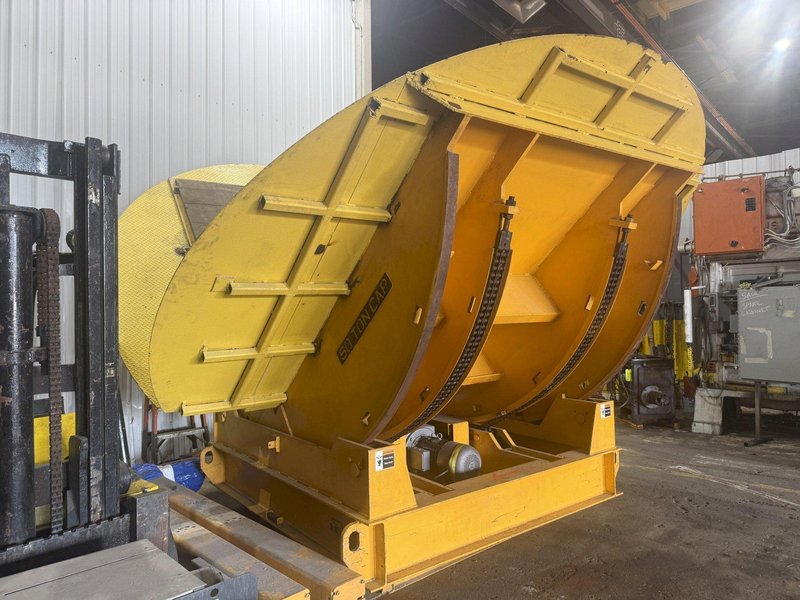 100,000 LBS BUSHMAN MODEL #MR9604 POWERED UPENDER / COIL FLIPPER WITH ROTATION: YOBRO #24612