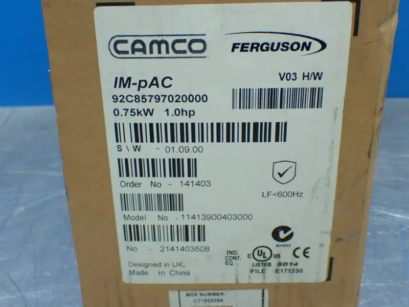 CAMCO FERGUSON 1HP SERVO DRIVE  -  92C85797020000