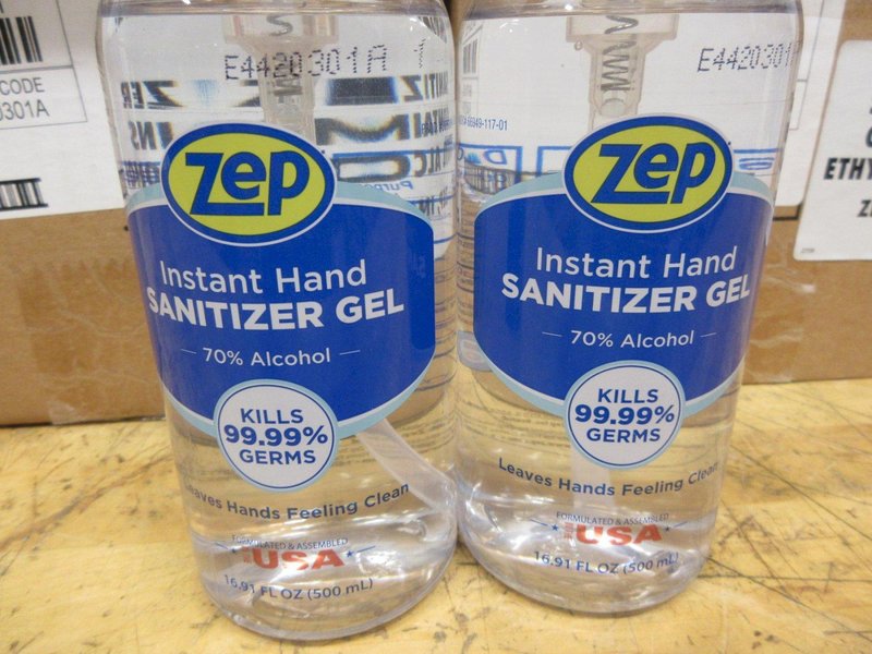 Zep Instant Hand Sanitizer Gel in Pump Dispensers, (2) Cases of 12ea.  (24) 16.9fl. oz. Bottles- Auction Item