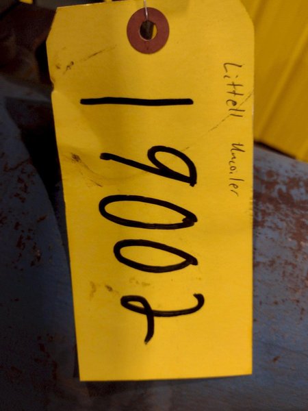 2500 LBS X 20&quot; LITTELL MODEL #25-18 PULL OFF COIL REEL UNCOILER: STOCK #19002