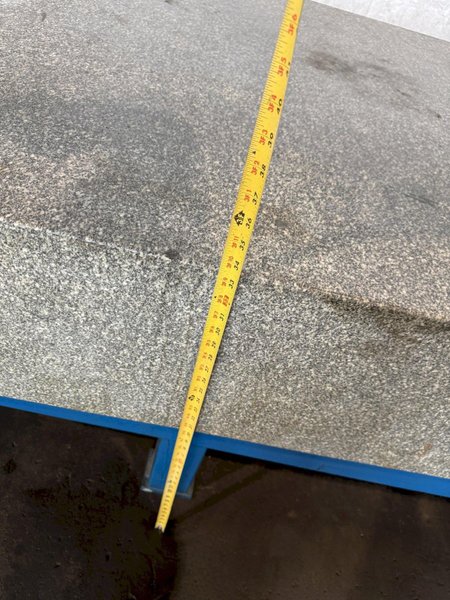 48" X 96" X 14" ROCK OF AGES GRANITE SURFACE PLATE W/STAND. STOCK # 0756426