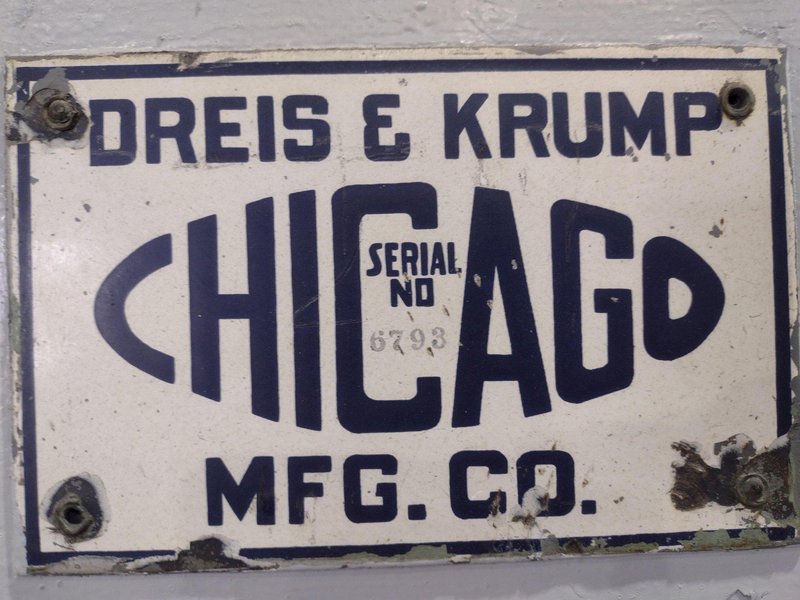 150 TON X 10' DRIES AND KRUMP CHICAGO MODEL #410-D MECHANICAL PRESS BRAKE: YOBRO #24980