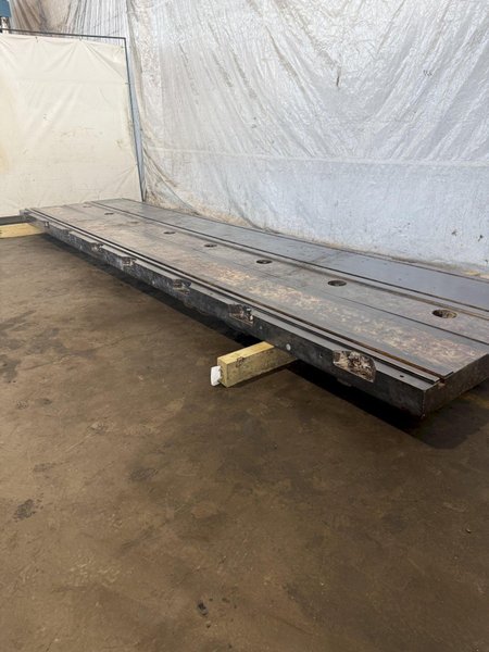 63" X 240" X 6" T-SLOTTED FLOOR PLATE. STOCK # 1002825