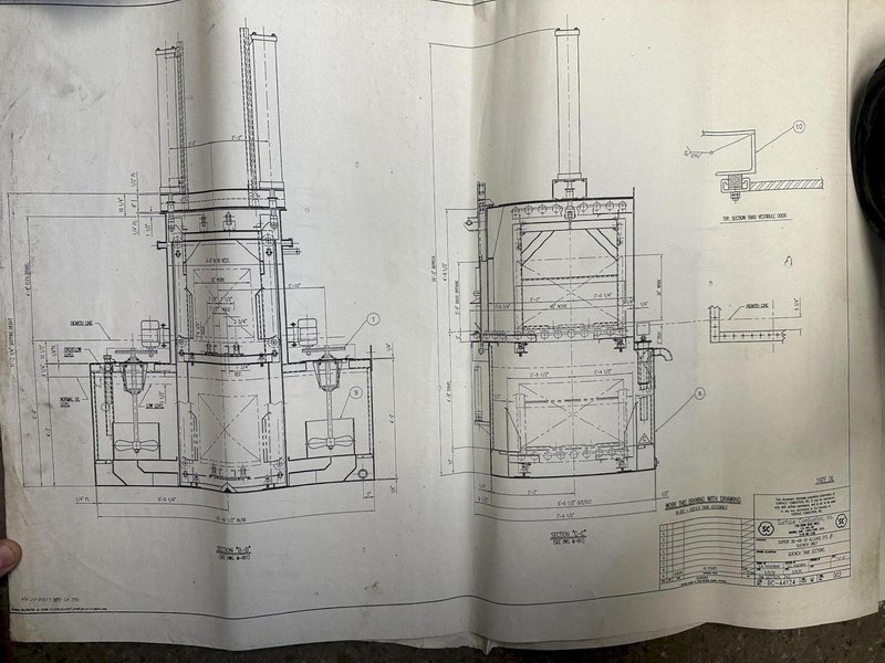 1950 DEGREE SURFACE COMBUSTION ALLCASE 3-30-48-30 GAS FIRED FURNACE: STOCK #20710
