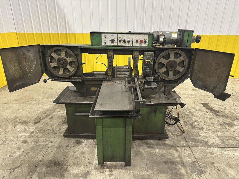 13" X 18" HYD-MECH MODEL #S-20P SWIVEL MITRE HORIZONTAL BANDSAW: STOCK #22384