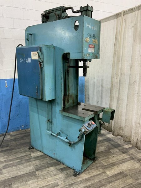 12-TON HANNIFIN MODEL 0GF-12D HYDRAULIC C-FRAME PRESS: STOCK #81390