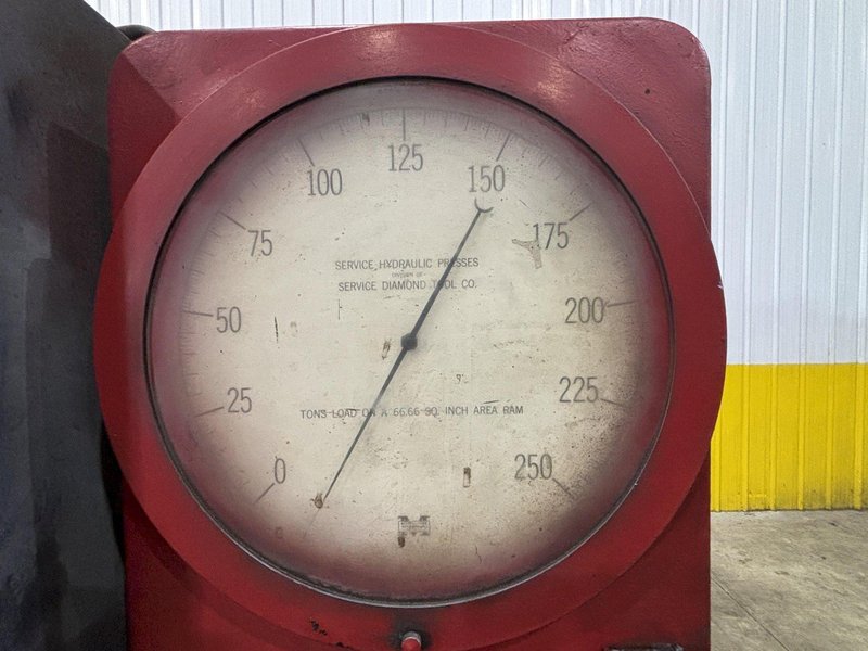 250 TON SERVICE MODEL #CCPM250T HYDRAULIC HOBBING PRESS: STOCK #23196