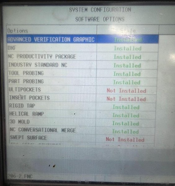 Hurco VMX-84/40T VMC, 2008 – TSC, DXF, Probing