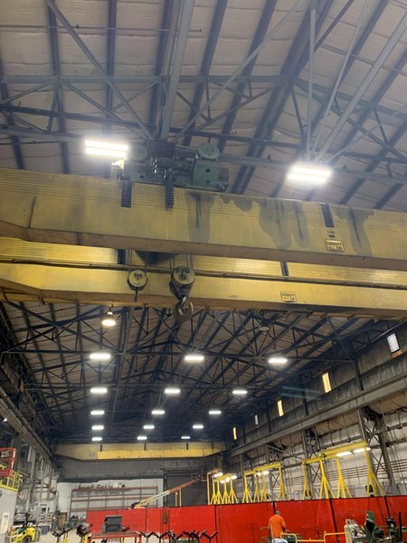 40/10 TON X 76&#039; 6&quot; P&amp;H D-20 OVERHEAD BRIDGE CRANE. STOCK # 0314623.