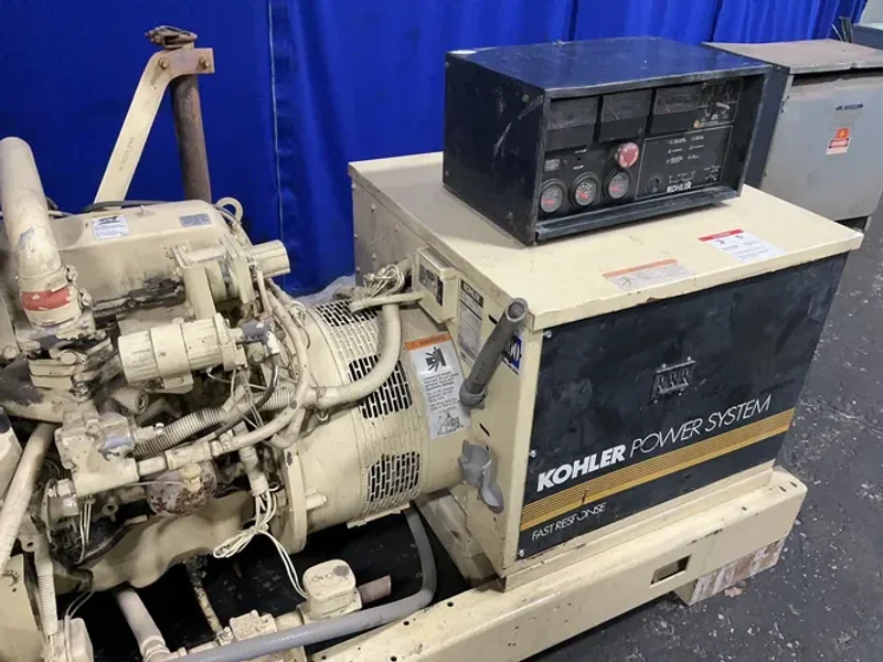 KOHLER 30 KW DIESEL GENERATOR   -  30RZ82