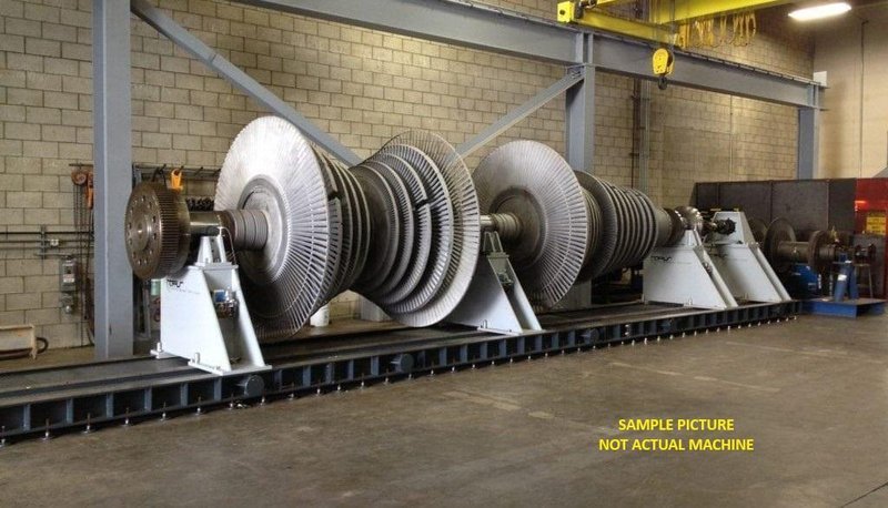 78" X 50' BESCO PORTABLE LATHE, ONSITE TURBINE WORK: STOCK #20735