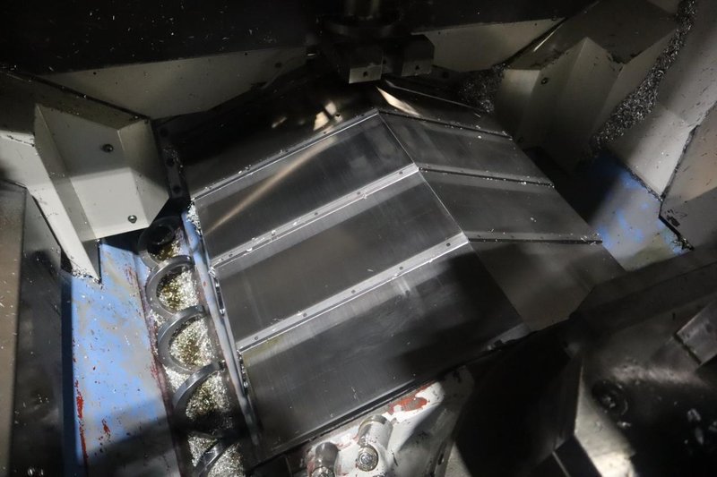 Mazak PFH-4800 CNC Horizontal Machining Center, Mazatrol 640M Control, (2) 400mm Pallets, CT40, 80 ATC,  .001 Degree Index, 2 Station Pallet Changer - NOT CURRENTLY OPERATIONAL- Auction Item