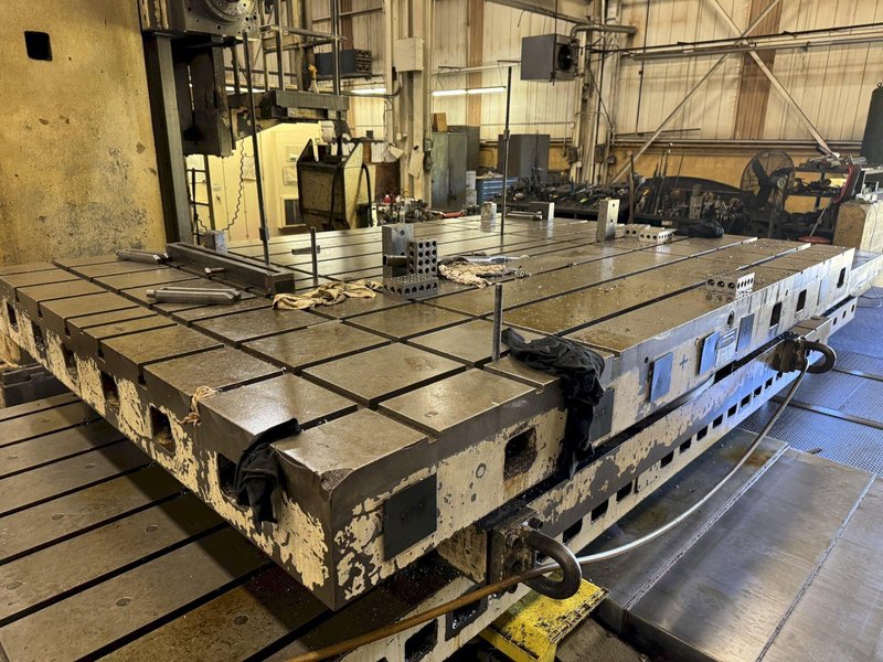 6&quot; GIDDINGS &amp; LEWIS H60-T CNC 4-AXIS HORIZONTAL BORING MILL WITH POWERED TAILSTOCK. STOCK # 1002025