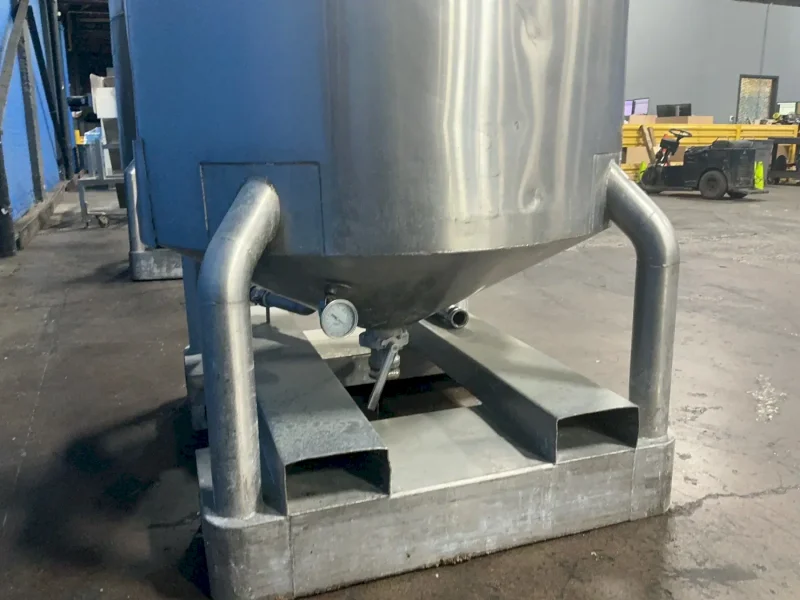 JV NORTHWEST 350 GAL STAINLESS STEEL SOAP HEATING TOTE / IBC TANK
