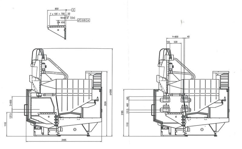 Unisign - X: 4000 - Y: 800 - Z: 600 mm CNC