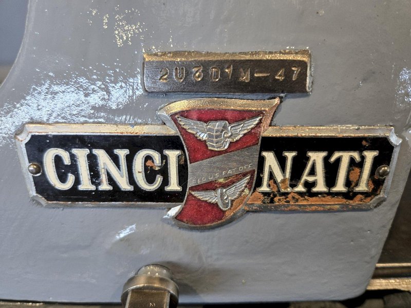 12" X 36" CINCINNATI CYLINDRICAL GRINDER. STOCK # 0772626