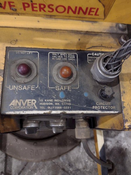 2,000 LBS ANVER LIFT MODEL #VP-1 VACUUM SHEET LIFTER: STOCK #23687