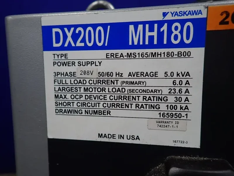 Yaskawa Motoman Robot - Mh180