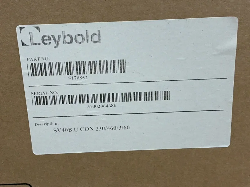 LEYBOLD SOGEVAC SV40B VACUUM PUMP   -  S170852