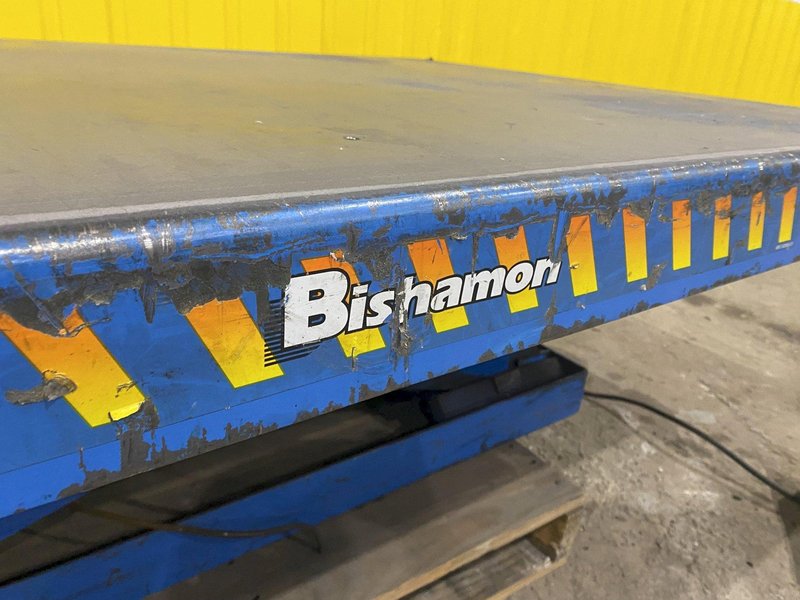 6,500 LB CAPACITY, 48&quot; X 72&quot; TABLE BISHAMON ELECTRIC/HYDRAULIC SCISSOR LIFT TABLE: STOCK #19942