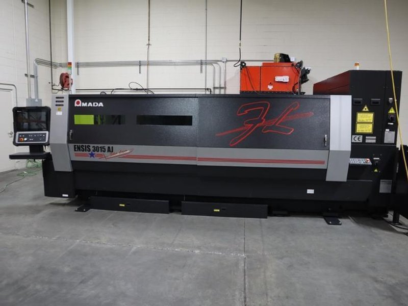 Amada Ensis 3015 AJ MII CNC Fiber Laser,  AMNC 3i Control, 3.1 KW, 120&quot; x 60&quot;, Pallet Shuttle, Fume Collector - NEW 2017- Auction Item