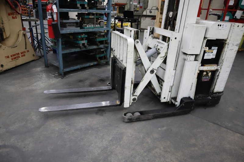 Baker XTR Stand-Up Electric Forklift, 4,000 Lb Cap, 21&quot; Reach, 180&quot; Max Lift Height, - Auction Item