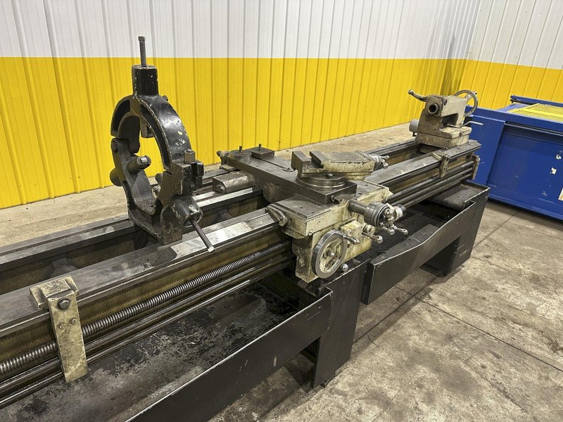 19" X 144" LEBLOND MAKINO MODEL #15E REGAL ENGINE LATHE W/ METRIC 3" HOLE: STOCK #22816