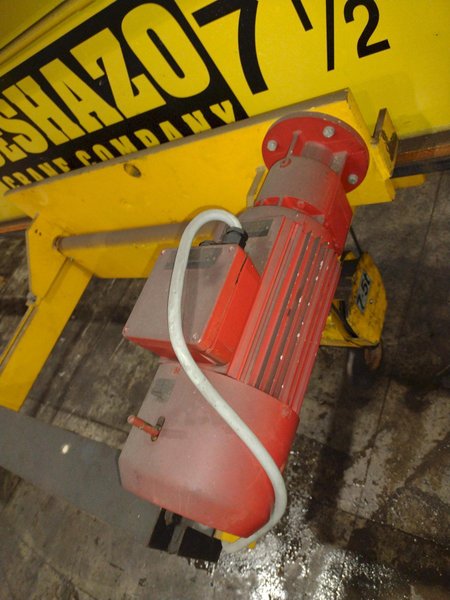 7.5 TON DESHAZO SINGLE GIRDER TOP RUNNING BRIDGE CRANE WITH STREET HOIST: YOBRO 24991