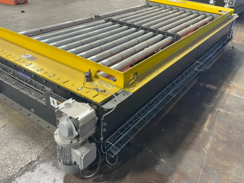 INDUSTRIAL KINETICS 57" X 108" X 18" POWER ROLLER CONVEYOR
