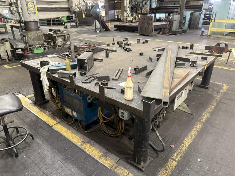 10&#039;1&quot; X 8&#039;5&quot; HEAVY DUTY STEEL LAYOUT TABLE: STOCK #23551