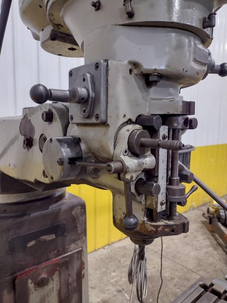 3 HP SHARP VERTICAL RAM TYPE KNEE MILL DRO &amp; POWER FEED : YOBRO #25318
