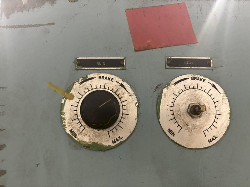 36” X .050” (12” X .080”) LITTELL HEAVY DUTY STRAIGHTENER WITH PEELER AND HOLD DOWN ARM: STOCK #21339