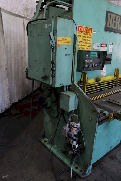 6' X 1/4' BERTSCH HYDRAULIC POWER SQUARING SHEAR: STOCK #73109