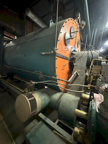 1966 Orr &amp; Sembower 350 HP 3‑pass firetube natural‑gas boiler