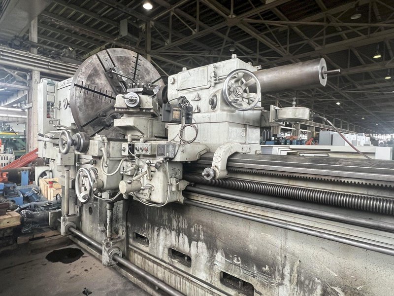 50" /130" X 230-362" LEBLOND MODEL #4025-36 HEAVY DUTY SLIDING BED GAP LATHE, 3" HOLE: STOCK #18164