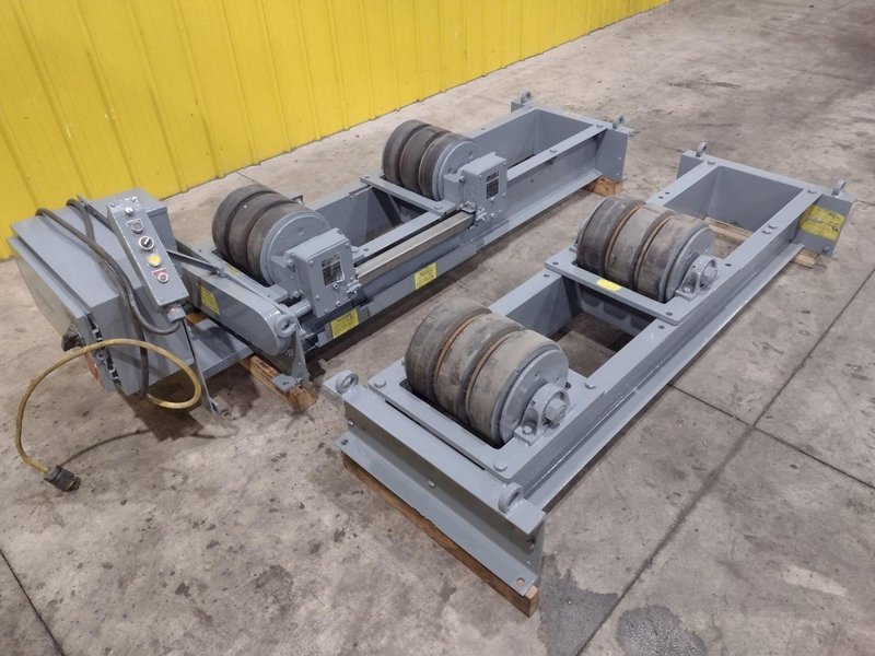 20 TON ARONSON MODEL #WWR-20 POWERED TANK TURNING ROLL SET WITH DRIVE &amp; IDLER: STOCK #22313