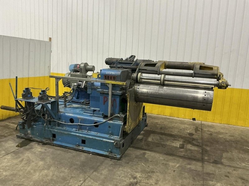 20,000 LB x 54" W X 53" OD SECO MODEL1860 MOTORIZED 100 HP COIL RECOILER: YOBRO #25239