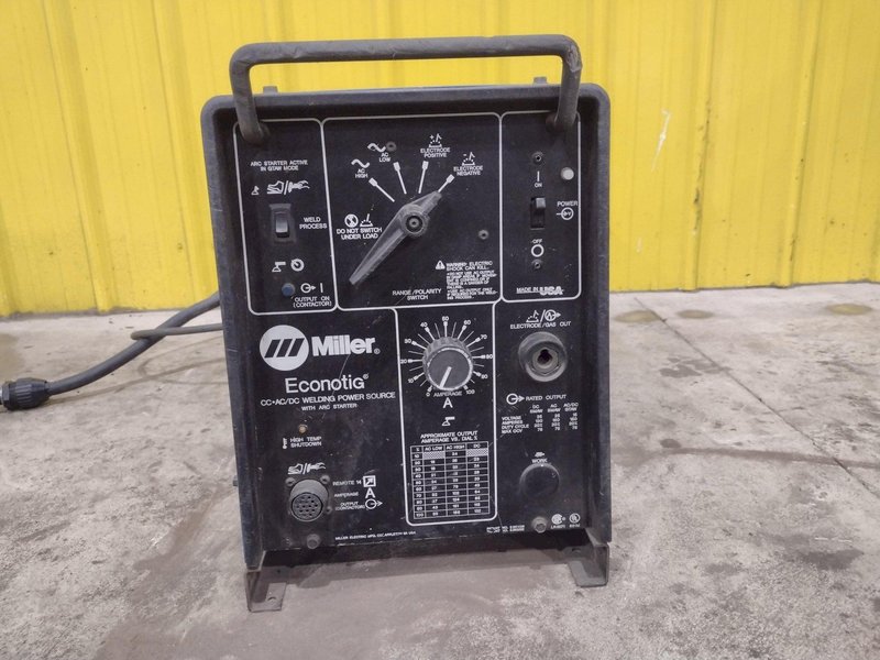 150 AMP MILLER ECONOTIG - AC/DC TIG WELDER POWER SOURCE: STOCK #23029